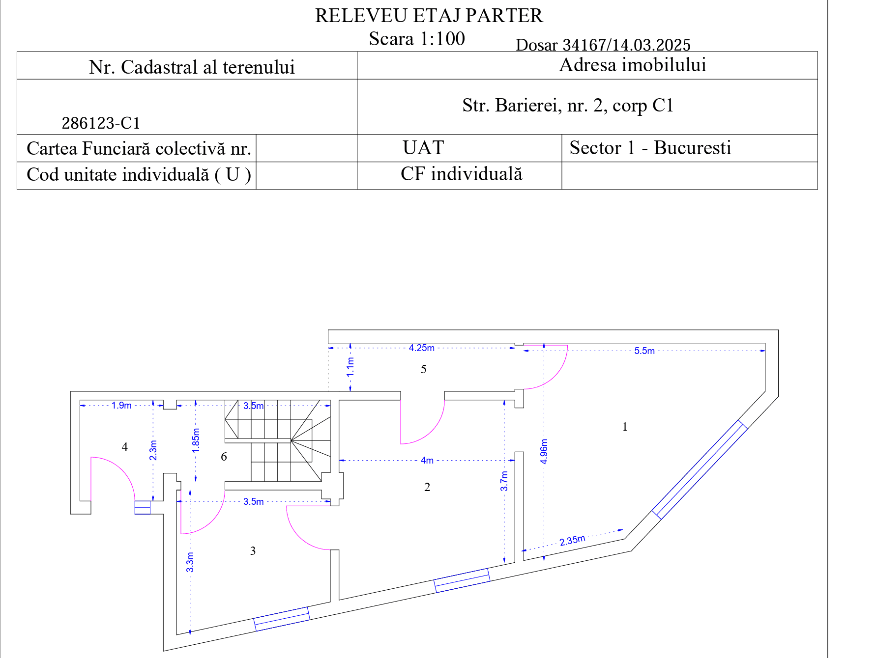 Clădire Reprezentativă 558 mp | 10 Birouri | Ideal Clinică, Sediu Firmă | Plevnei – Gara de Nord - Plan Parter Corp 1 3